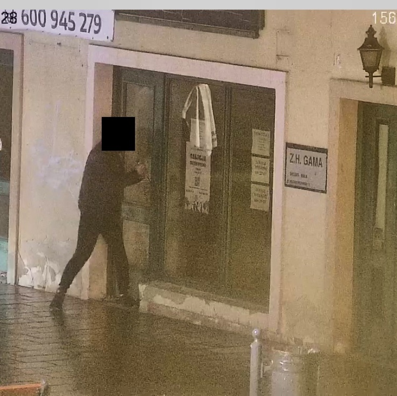 foto:  Ujęcie sprawcy usiłowania włamania – interwencja Straży Miejskiej