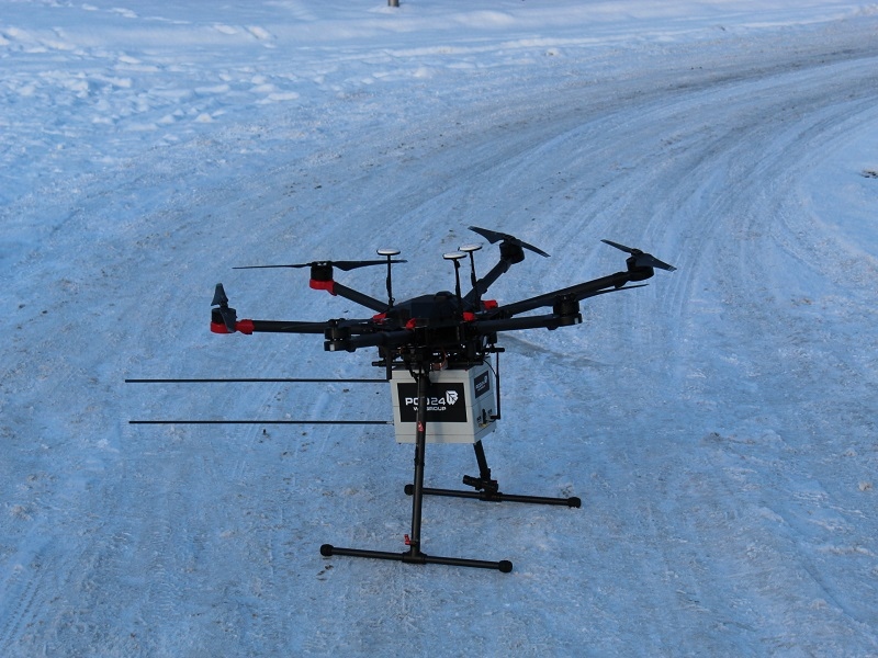 foto:  Kontrole niskiej emisji z użyciem dronów.